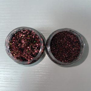 Paillettes hexagonales Caméléon Rouge/Bronze/Vert 0,4 mm ou 1 mm – Plastisol haute température 180 °C
