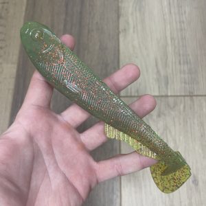 Leurre souple handmade – Shad 18,5 cm – 46 g – Motor Oil