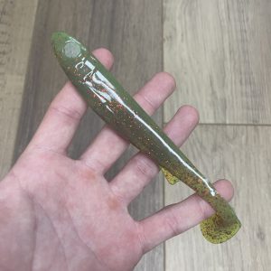 Leurre souple handmade – Shad 16 cm – 21 g – Motor Oil