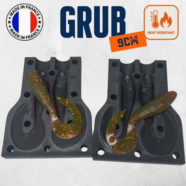 Moule leurre souple Grub 9 cm