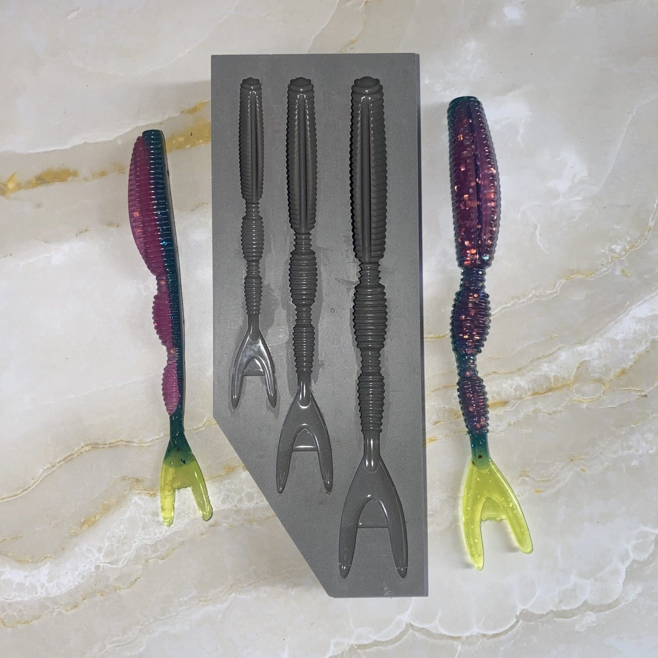 Moule leurre souple Finess 10, 12,5 et 15 cm