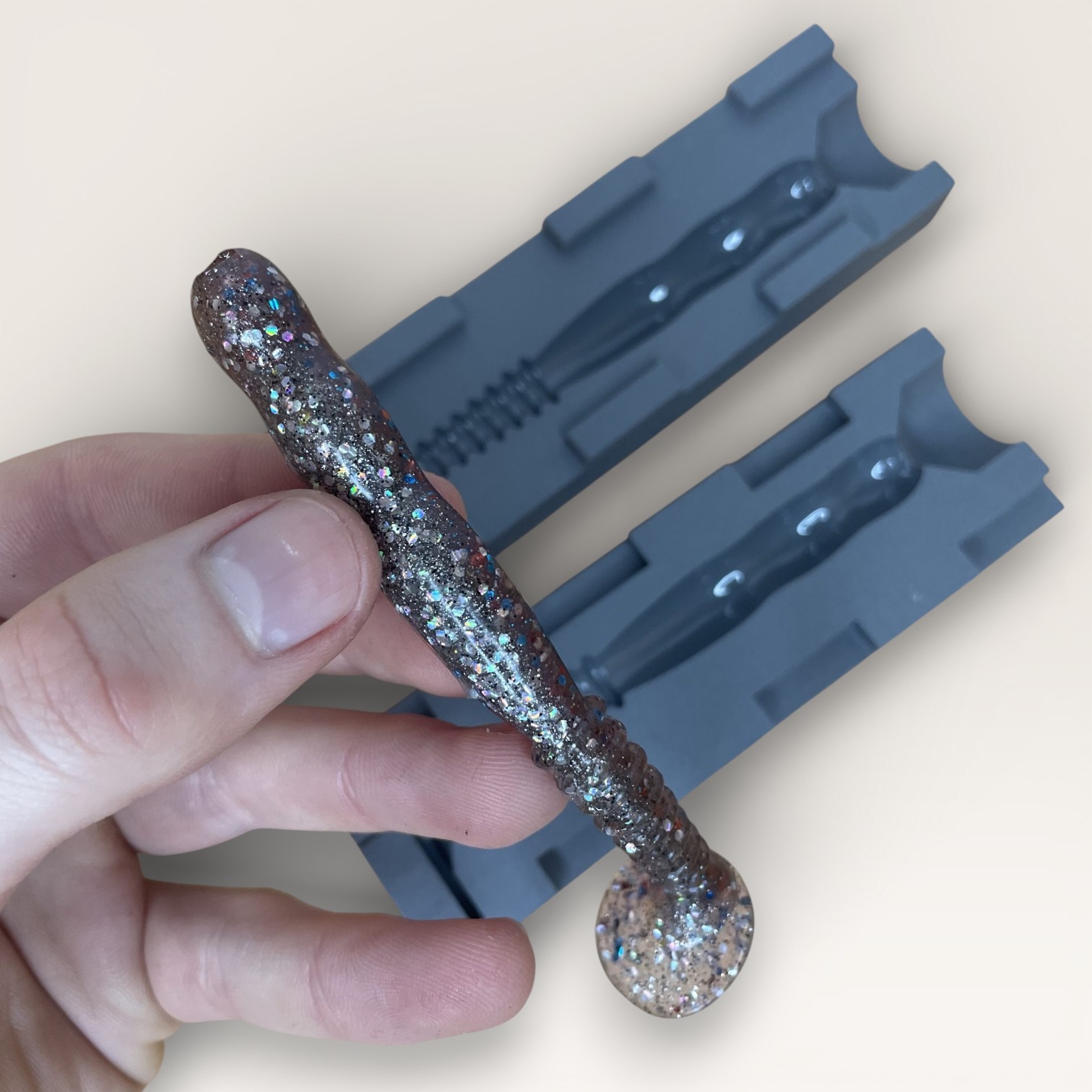 Moule pour fabriquer des leurres souples – Shad 9,5 / 12 / 15,5 cm – Coulée par gravité