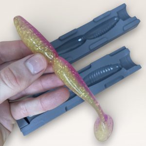 Moule pour fabriquer des leurres souples – Shad 10 / 12,5 cm – Coulée par gravité