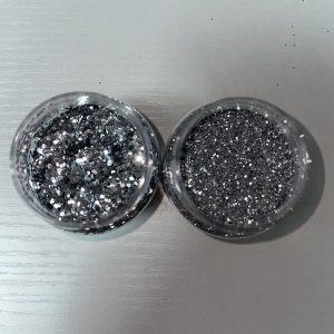 Paillettes hexagonales Silver 0,4 mm ou 1 mm – Plastisol haute température 180 °C