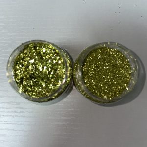 Paillettes hexagonales Jaune 0,4 mm ou 1 mm – Plastisol haute température 180 °C