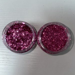 Paillettes hexagonales Rose 0,4 mm ou 1 mm – Plastisol haute température 180 °C