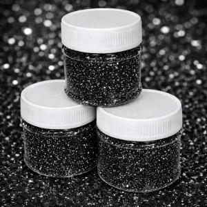 Paillettes Noir Mat 0,4 - 1 mm – Plastisol 180 °C+