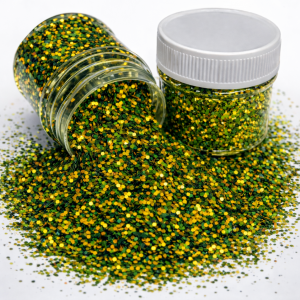 Paillettes Caméléon Jaune / Vert 0,4 - 1 mm – Plastisol 180 °C+