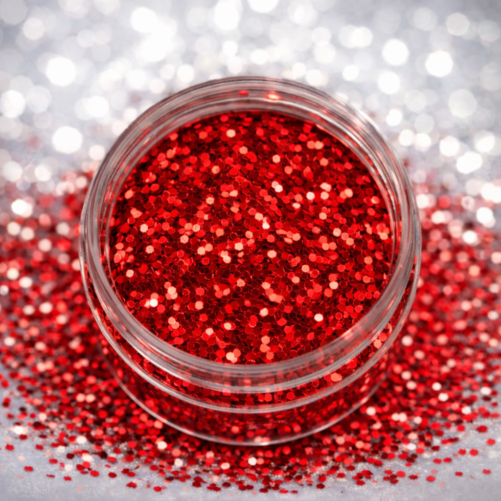Paillettes Rouge 0,4 - 1 mm – Plastisol 180 °C+ – Image 4