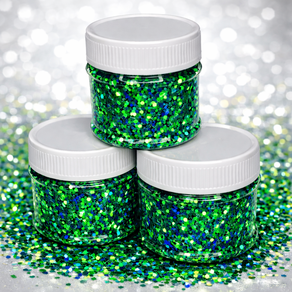 Paillettes Caméléon Vert / Bleu 0,4 - 1 mm – Plastisol 180 °C+ – Image 2