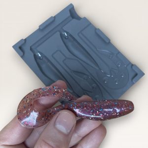 Moule pour fabriquer des leurres souples – Grub 9 cm – Injection plastisol