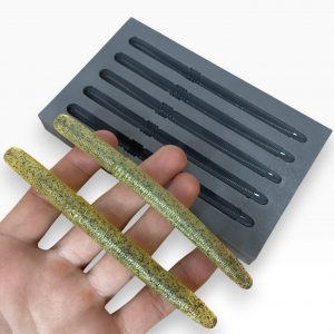 Moule pour fabriquer des leurres souples – Worm 12,5 cm – Coulée par gravité