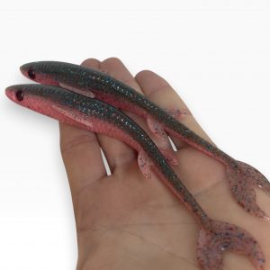 Leurre souple handmade – Finess 15 cm – 9,5 g – x2 Gardon Rose