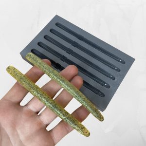 Moule pour fabriquer des leurres souples – Worm 12,5 cm – Coulée par gravité