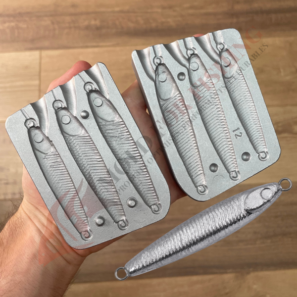 Moule pour 3 Jigs 30-40-60g - N°12