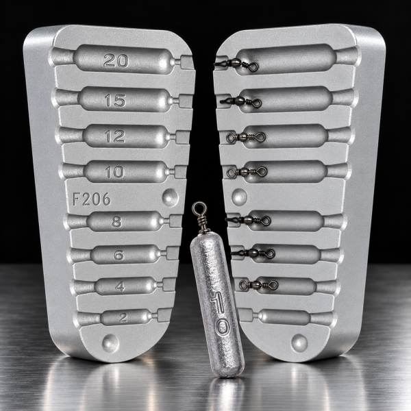 Moule Aluminium Fabrication Plomb Drop shot 2/4/6/8/10/12/15/20g - N°206