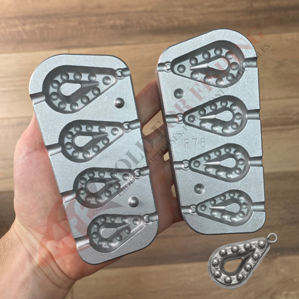 Moule Plomb Grip 40 / 50 / 60 / 90 g - N°78
