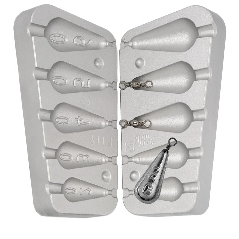 Moule Plomb poire 20-30-40-50-60g