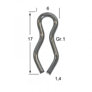 Attache acier inoxydable taille 1