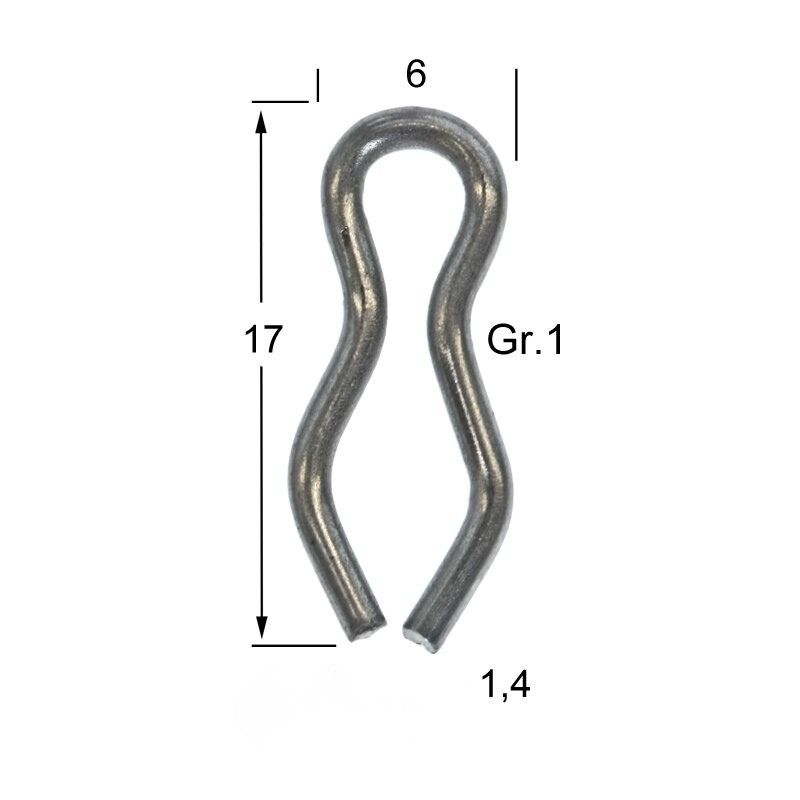 Attache acier inoxydable taille 1