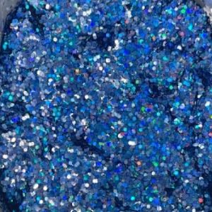 Paillettes Holographiques Bleu 0,4 ou 1 mm