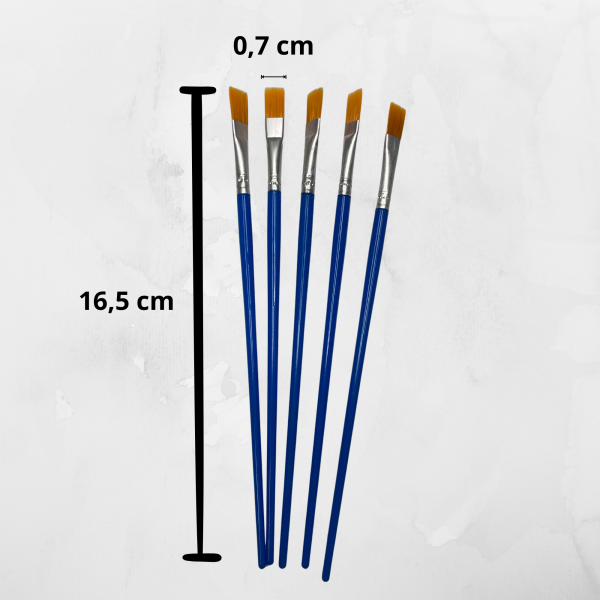 5 Pinceaux taille XS