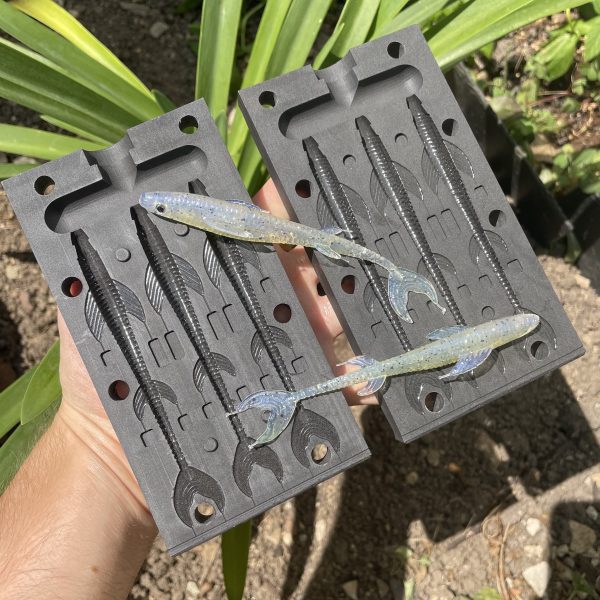 Moule à injection Finess 11 cm – Moule pour fabriquer des leurres souples
