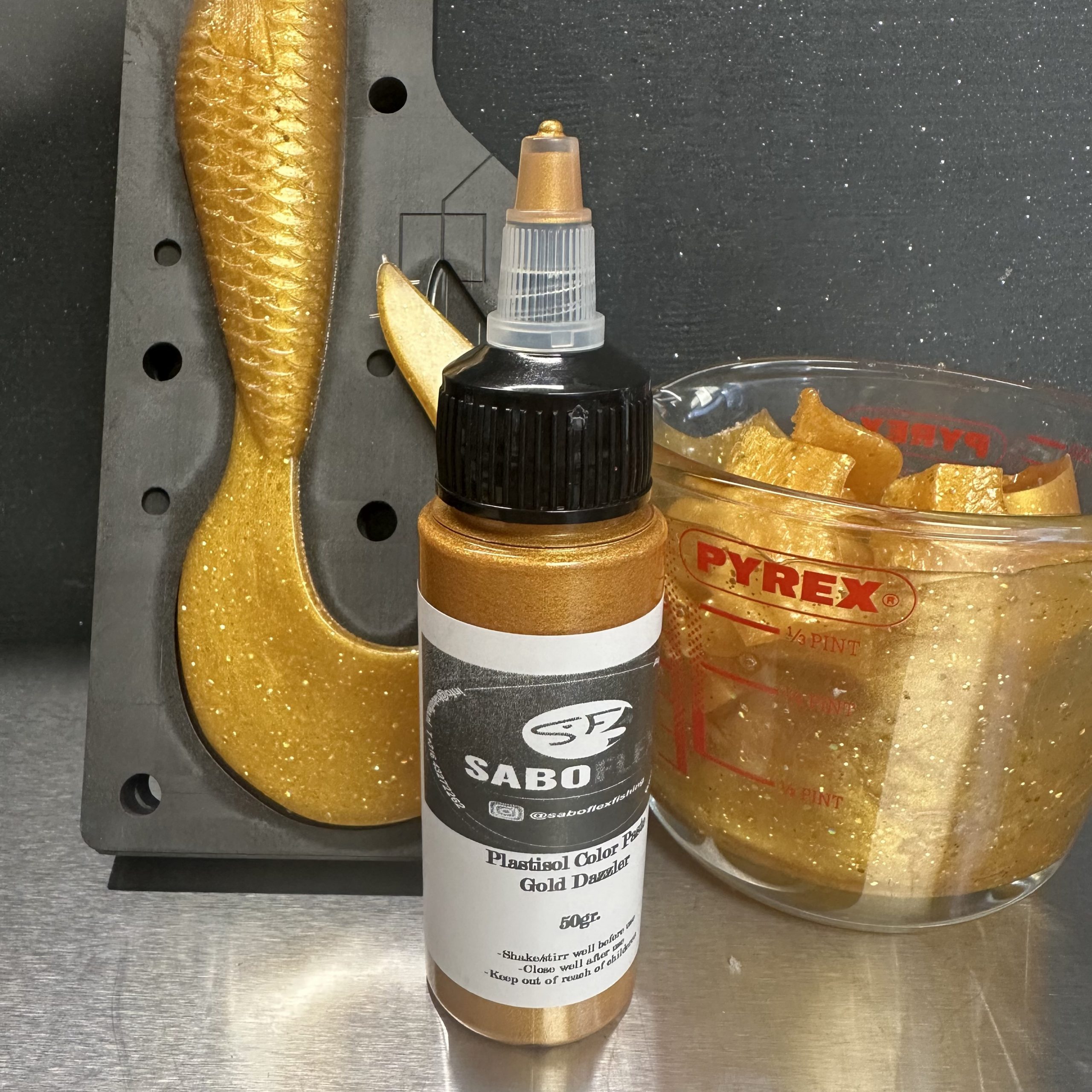 Colorant GOLD DAZZLER pour plastisol SaBoFlex - 50 g