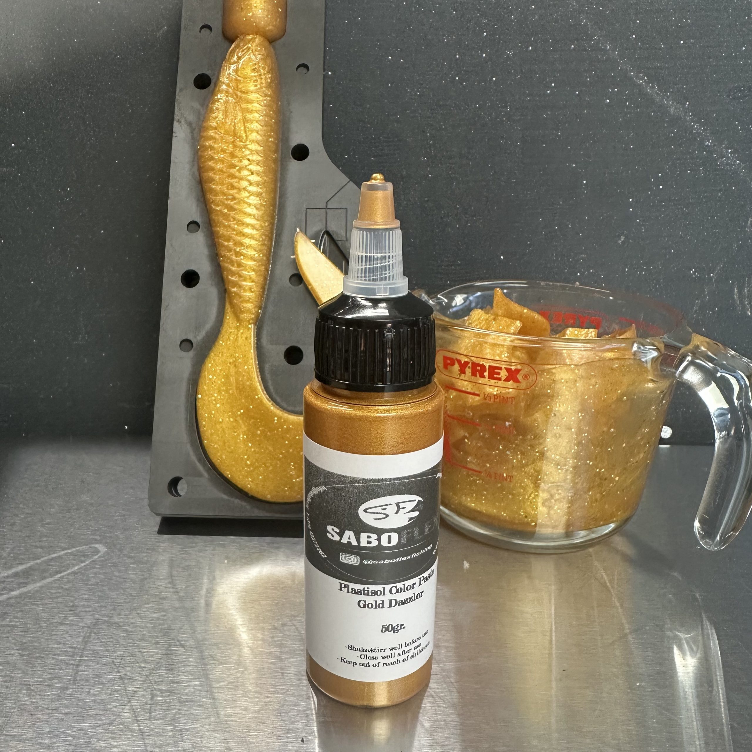 Colorant GOLD DAZZLER pour plastisol SaBoFlex - 50 g – Image 3