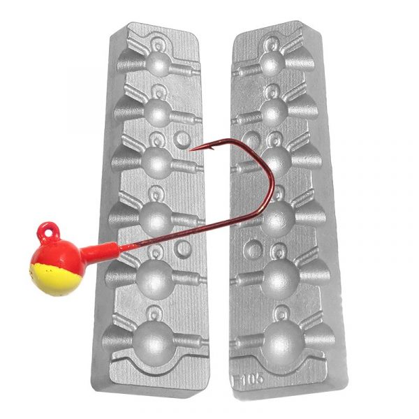 Moule têtes plombées rondes 4 à 16 g - N°105