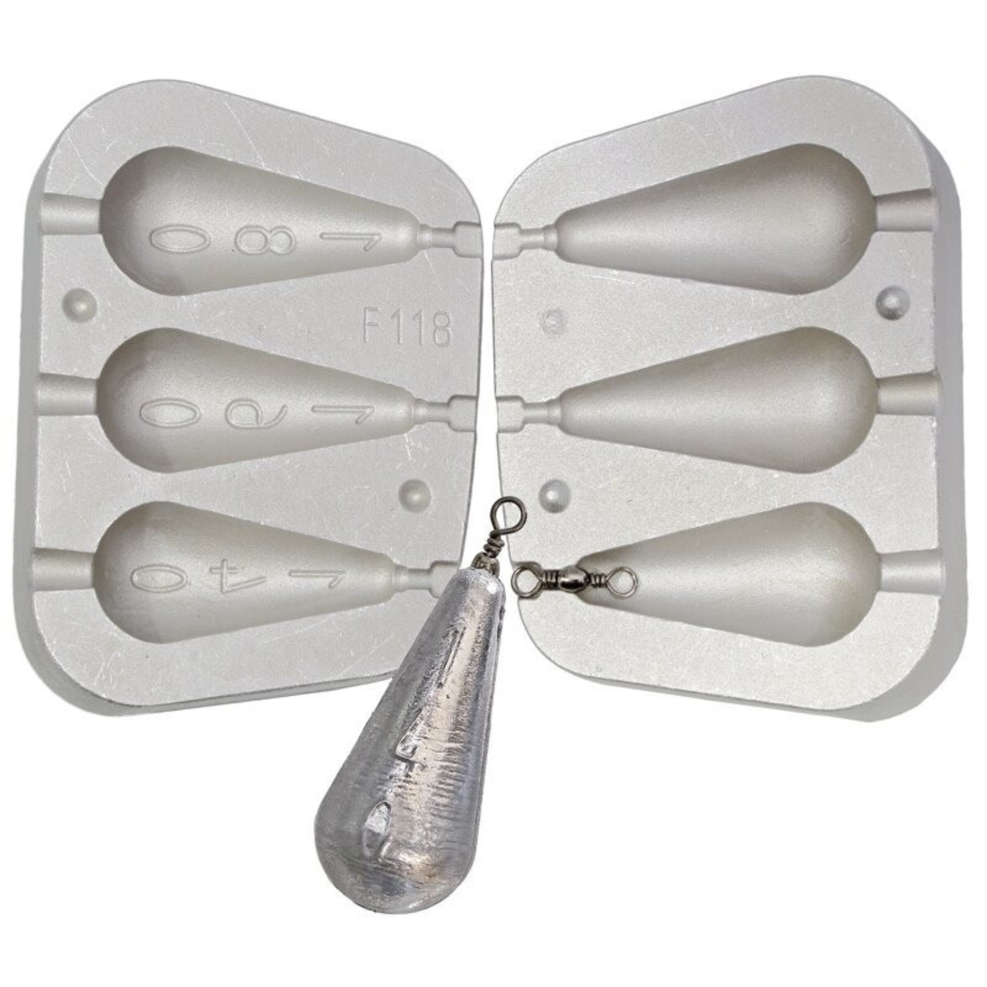 Moule Plomb poire 140 / 160 / 180 g - N°118