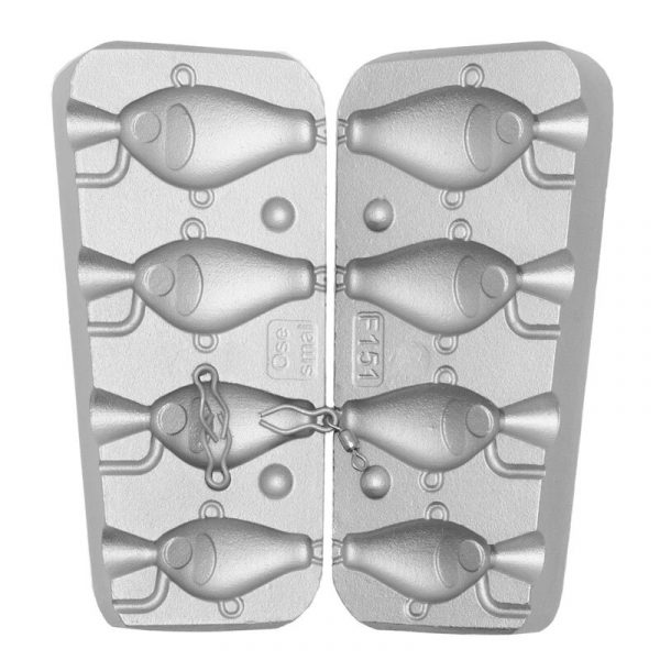 Moule pour 4 Spintails 16-20-24-30g - N°151