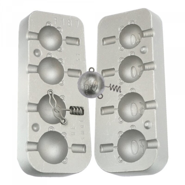 Moule têtes plombées à visser 40-50-60-70g - N°187
