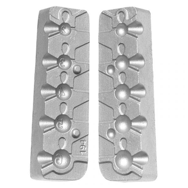 Moule petites têtes plombées rondes 2-3-4-5-6g - N°194
