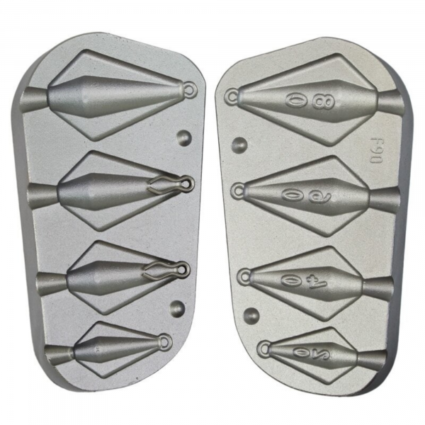 Moule Plomb trapézoïdal 20 / 40 / 60 / 80 g - N°90
