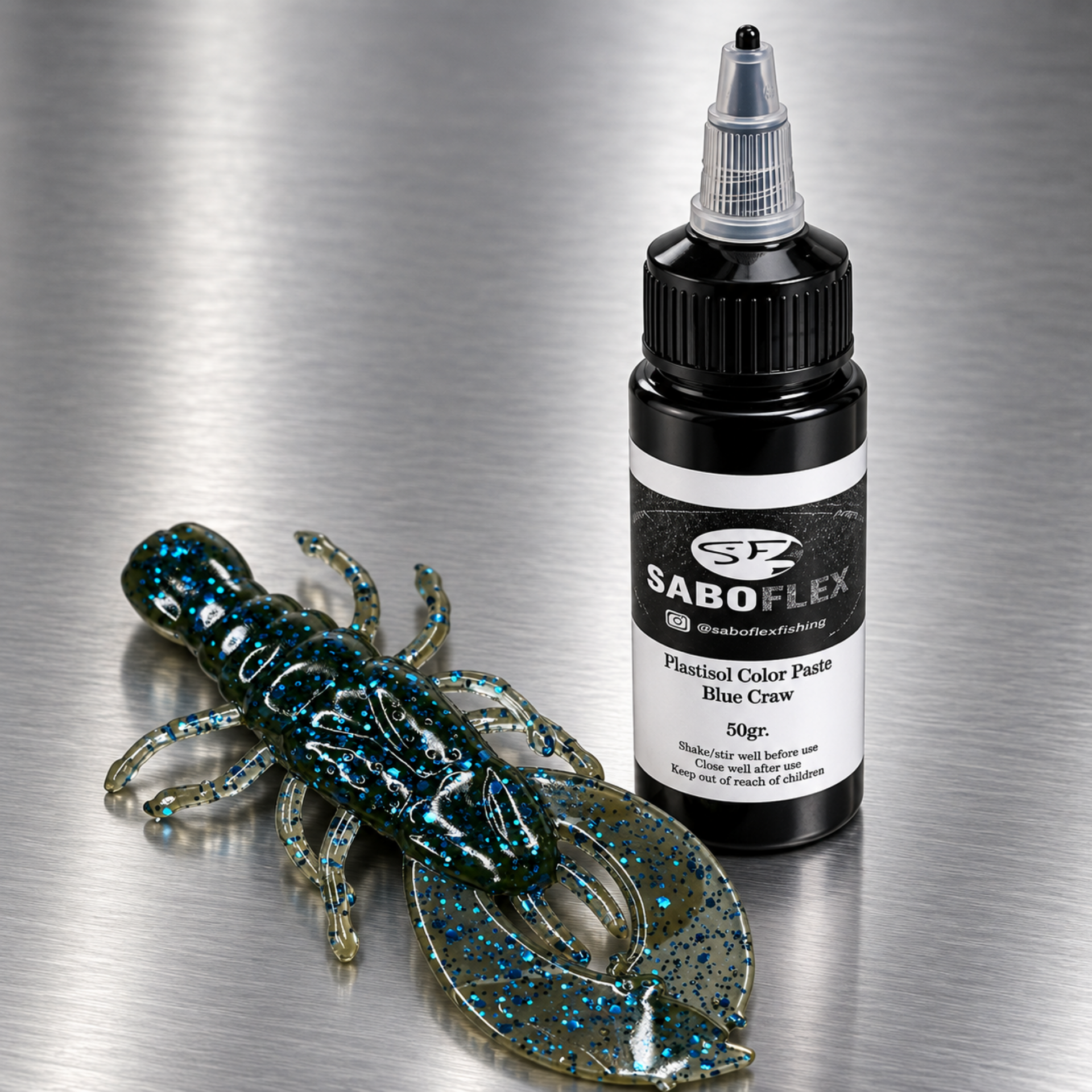 Colorant BLUE CRAW pour plastisol SaBoFlex – 50 g