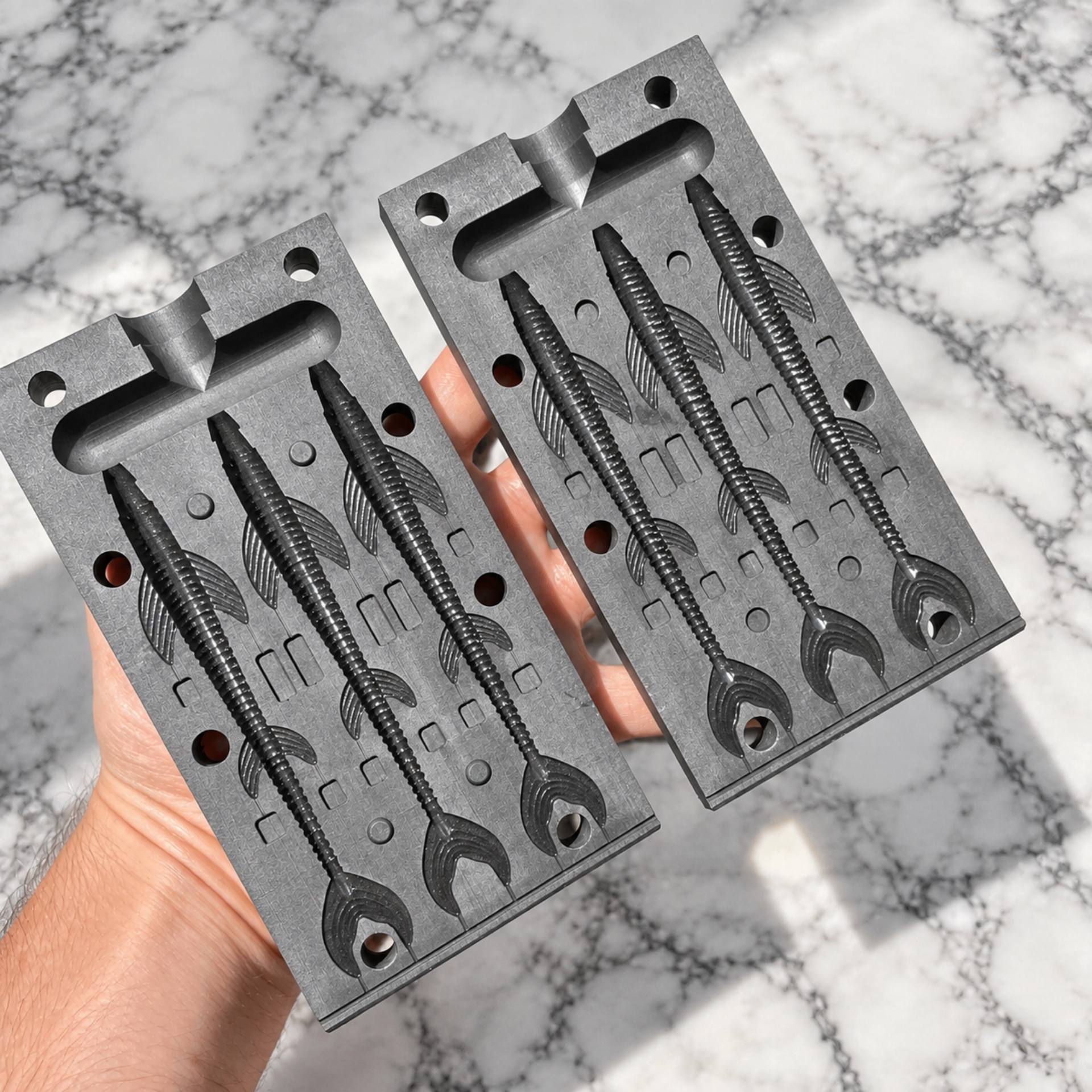 Moule à injection Finess 11 cm – Moule pour fabriquer des leurres souples – Image 2