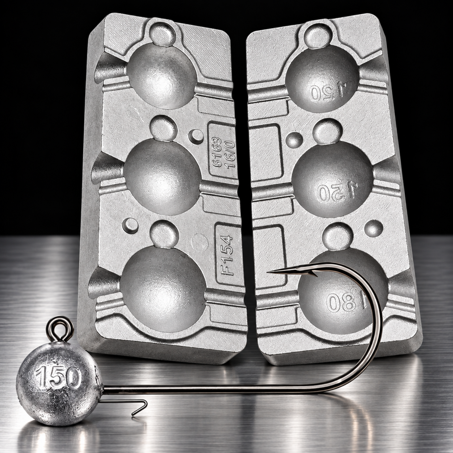 Moule Aluminium Fabrication Sea Jig 120 g / 150 g / 180 g – N°154