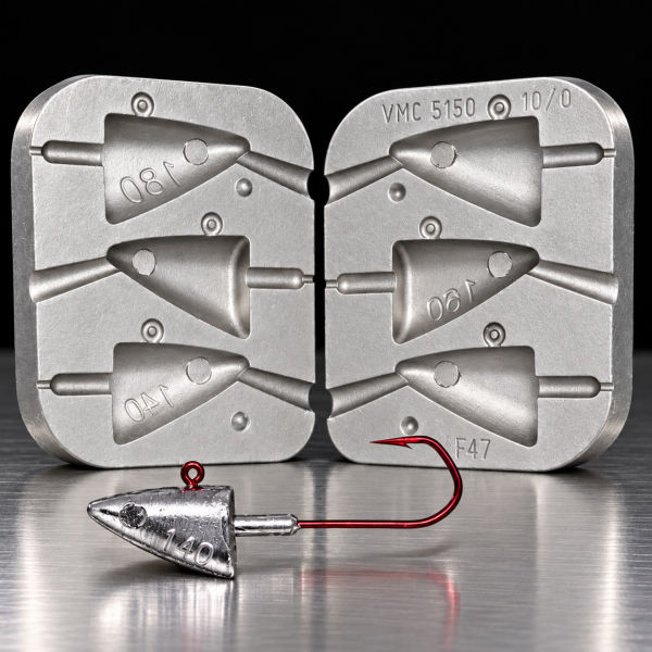 Moule Aluminium Fabrication têtes plombées de poisson 140, 160 ou 180 g - N°47