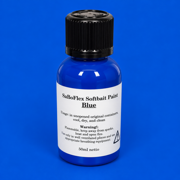 Peinture BLEU STANDARD aérographe pour leurres souples SaBoFlex – 50 ml