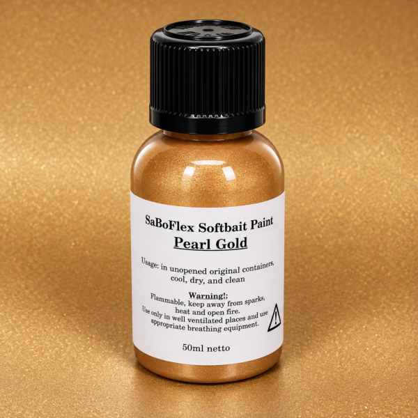 Peinture PEARL GOLD aérographe pour leurres souples SaBoFlex – 50 ml